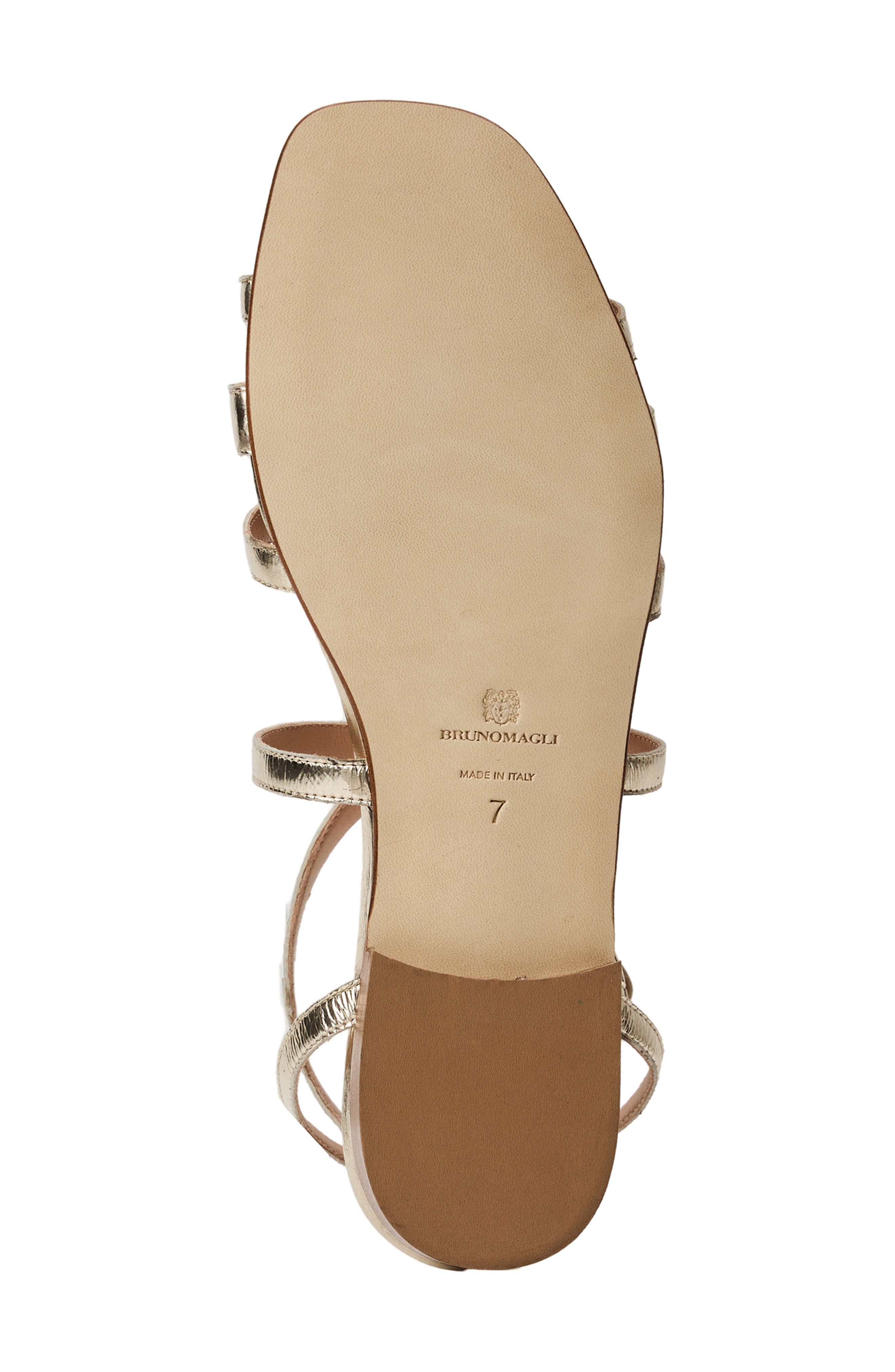Fiore Ankle Strap Sandal, Alternate, color, PLATINO