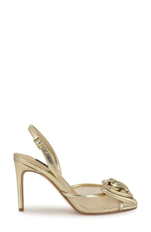 Nine West Gergia Slingback Sandal In Gold