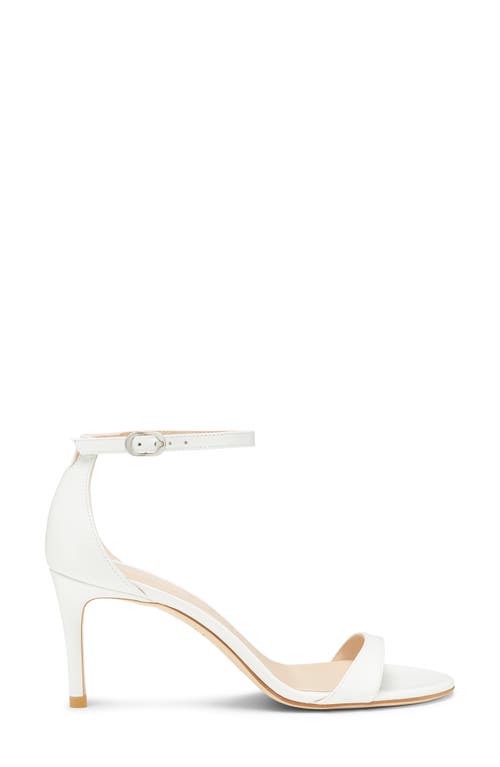 Stuart Weitzman Merinda Leather Sandals In White