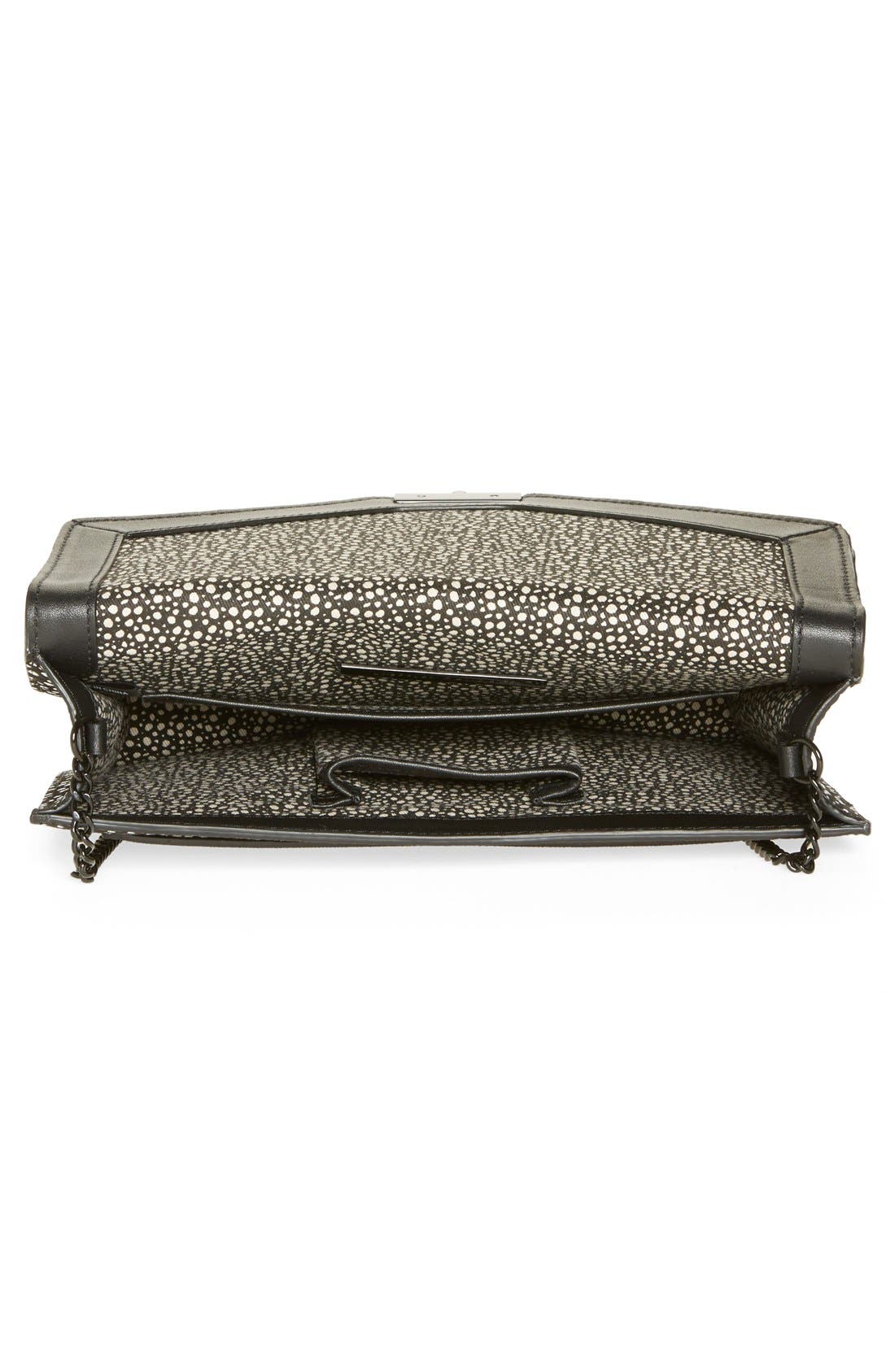 'Rider' Clutch, Alternate, color, NUDE/ BLACK