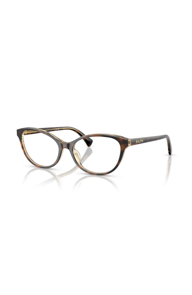 RALPH 53mm Oval optical glasses, Main, color, Tortoise