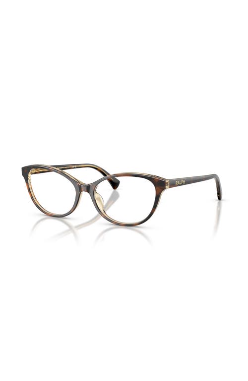 Ralph 53mm Oval Optical Glasses In Brown