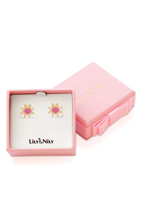 Lily Nily Kids' Sun Stud Earrings In Gold