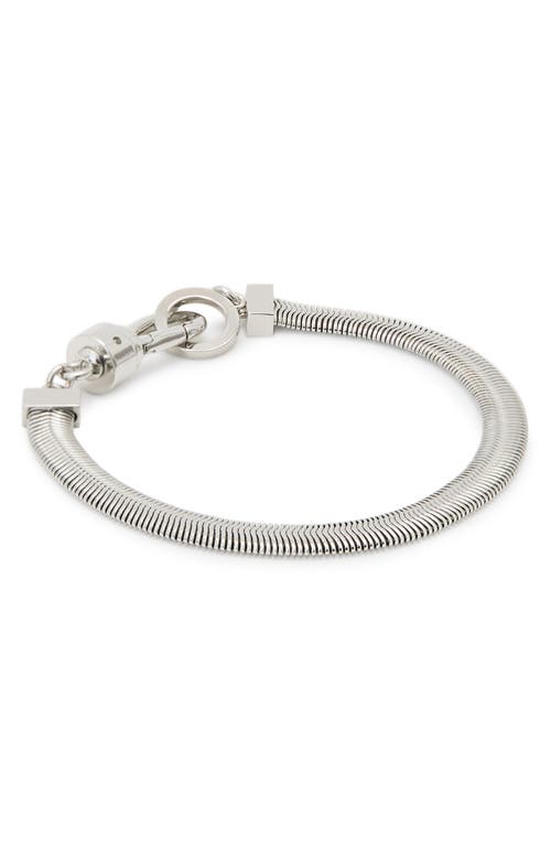 Allsaints Eden Snake Chain Bracelet In Silver