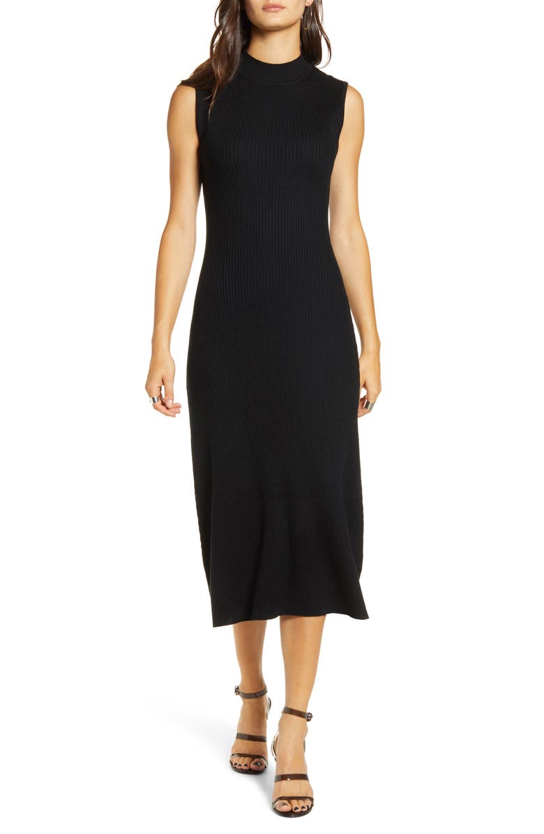 All in Favor Ribbed Midi Sweater Dress, Main, color, 