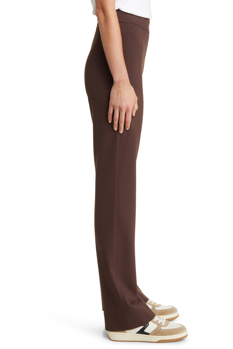 Irina High Waist Ponte Knit Pants, Alternate, color, BROWN