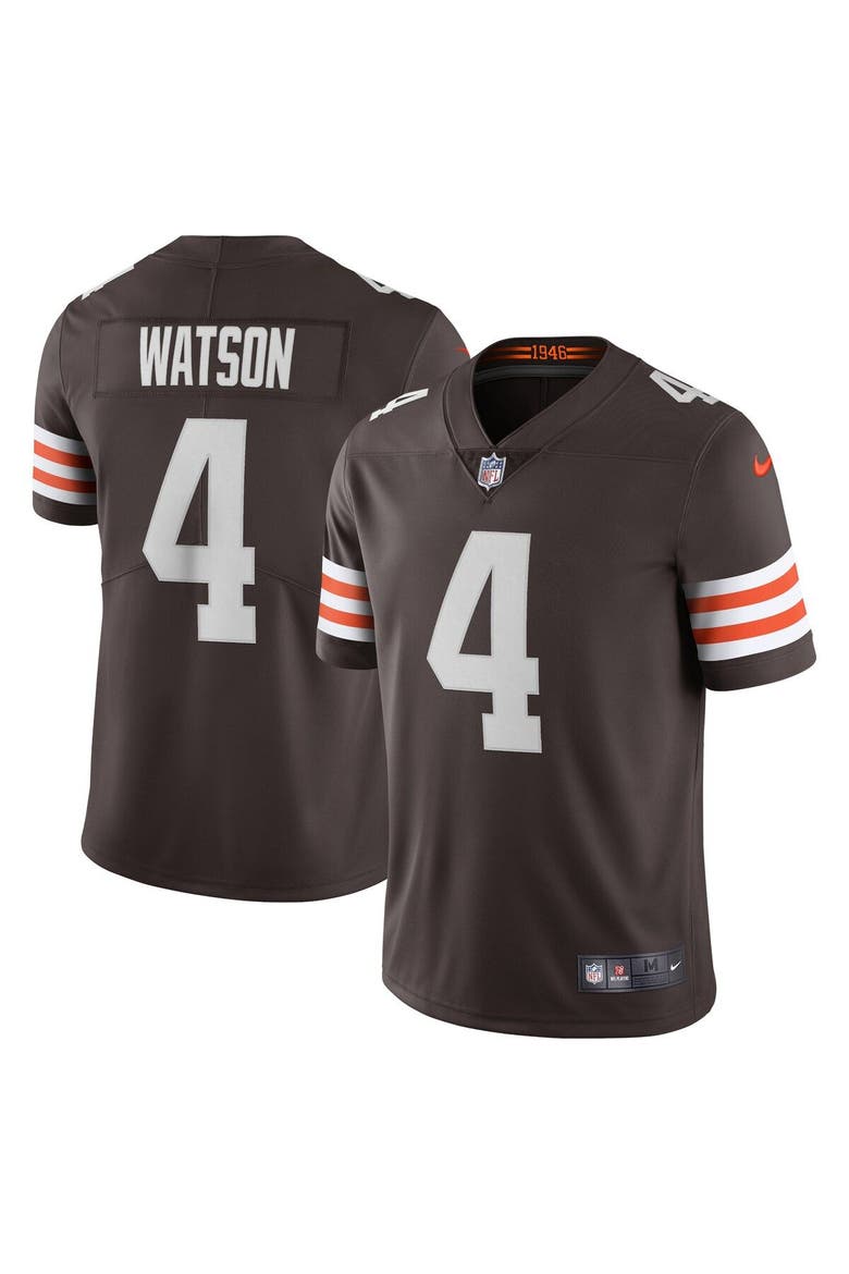 Men's Nike Deshaun Watson Brown Cleveland Browns Vapor Limited Jersey, Main, color, Brown