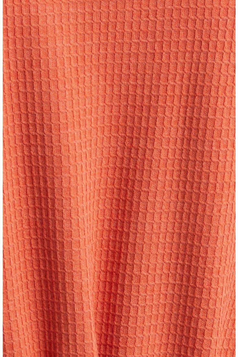 Waffle Knit Robe, Alternate, color, TERRACOTTA