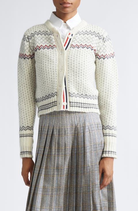 Fair Isle Float Jacquard Wool & Cashmere Cardigan