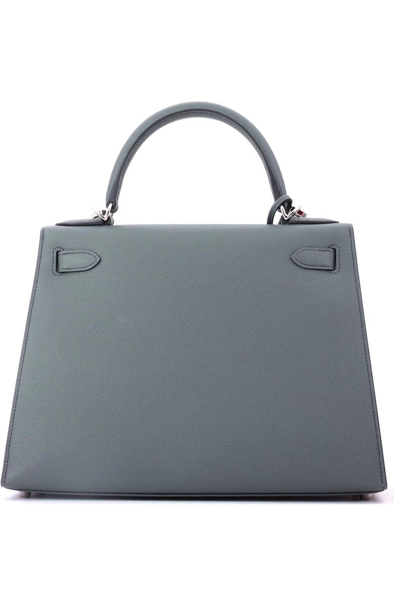 Pre-Owned Hermes Kelly Handbag Green Epsom with Palladium Hardware 28, Alternate, color, Vert Amande