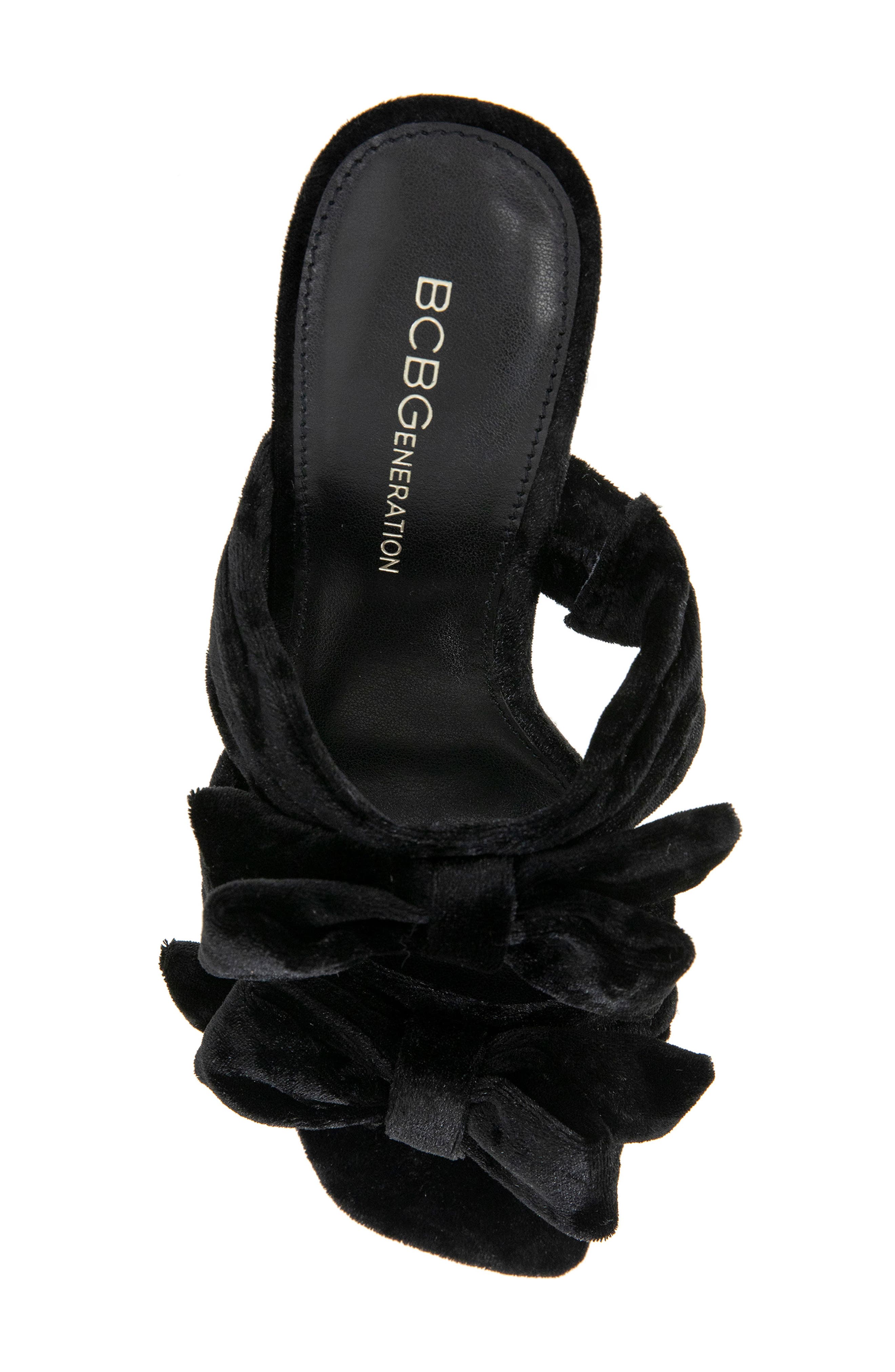 BCBGeneration Ramira Slide Sandal, Alternate, color, Black Velvet