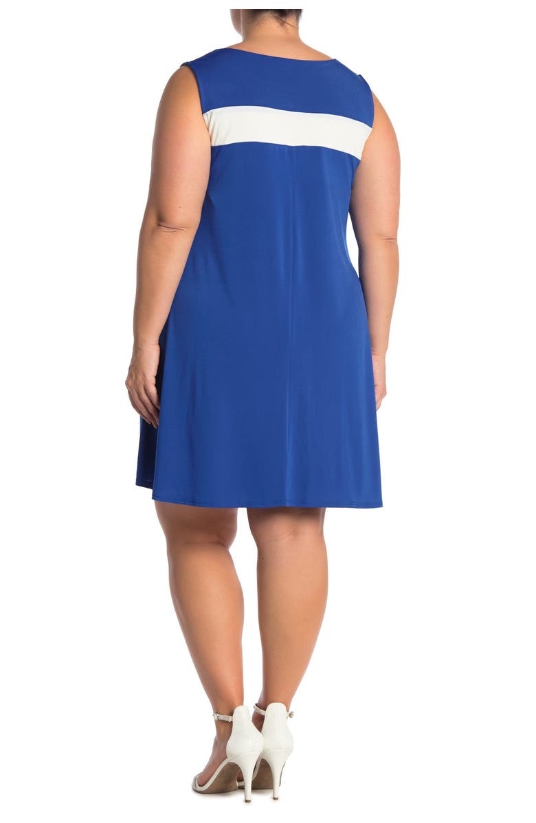 Nina Leonard Sleeveless Jewel Neck Miracle Dress, Alternate, color,