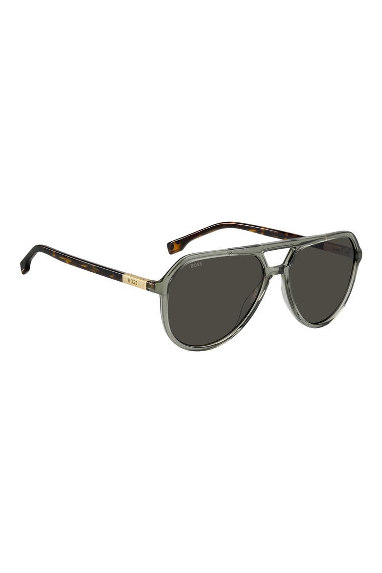 1831/S 58mm Pilot Sunglasses, Alternate, color, GREEN