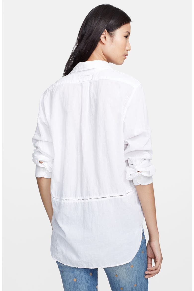 'The Seamed Prep School' Shirt, Alternate, color, SUGAR LACE