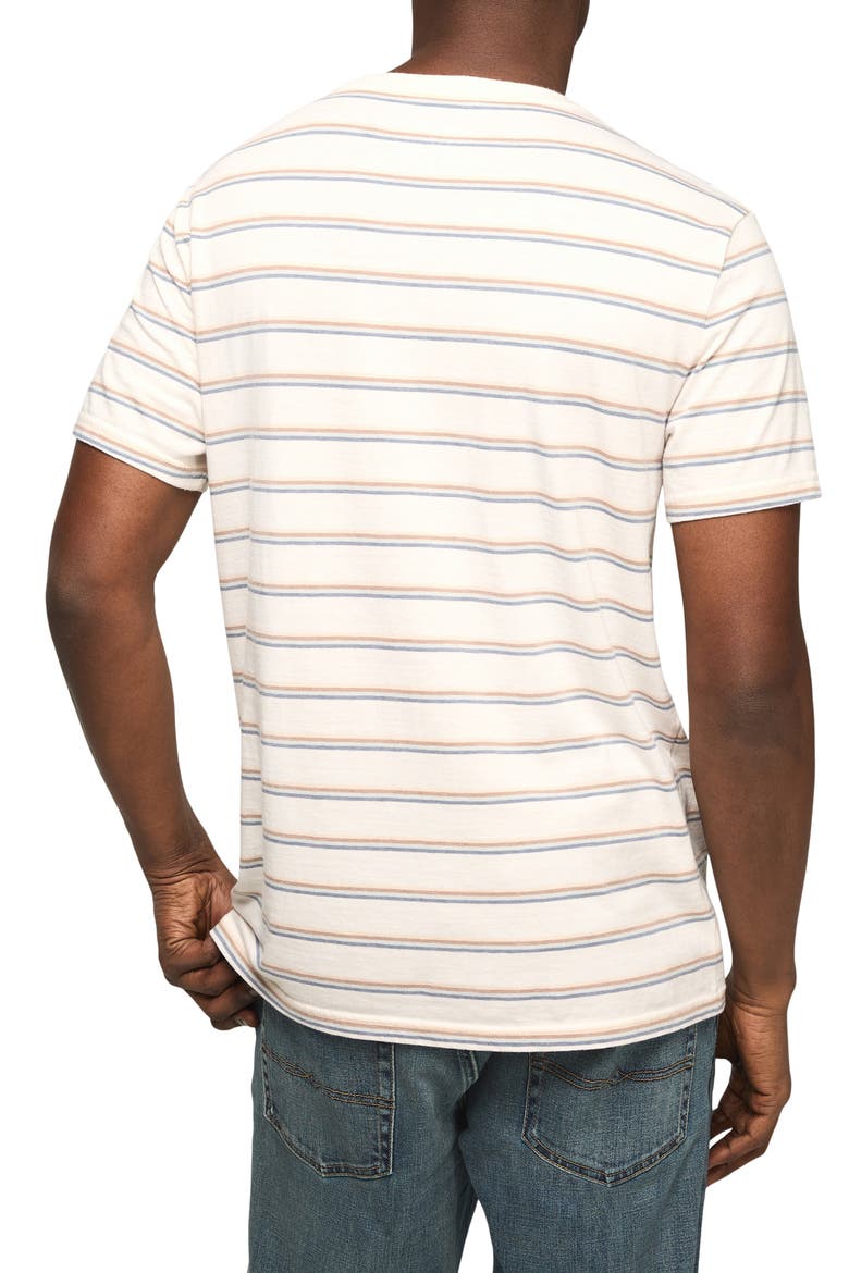 Stripe Crewneck T-Shirt, Alternate, color, GARDENIA MULTI