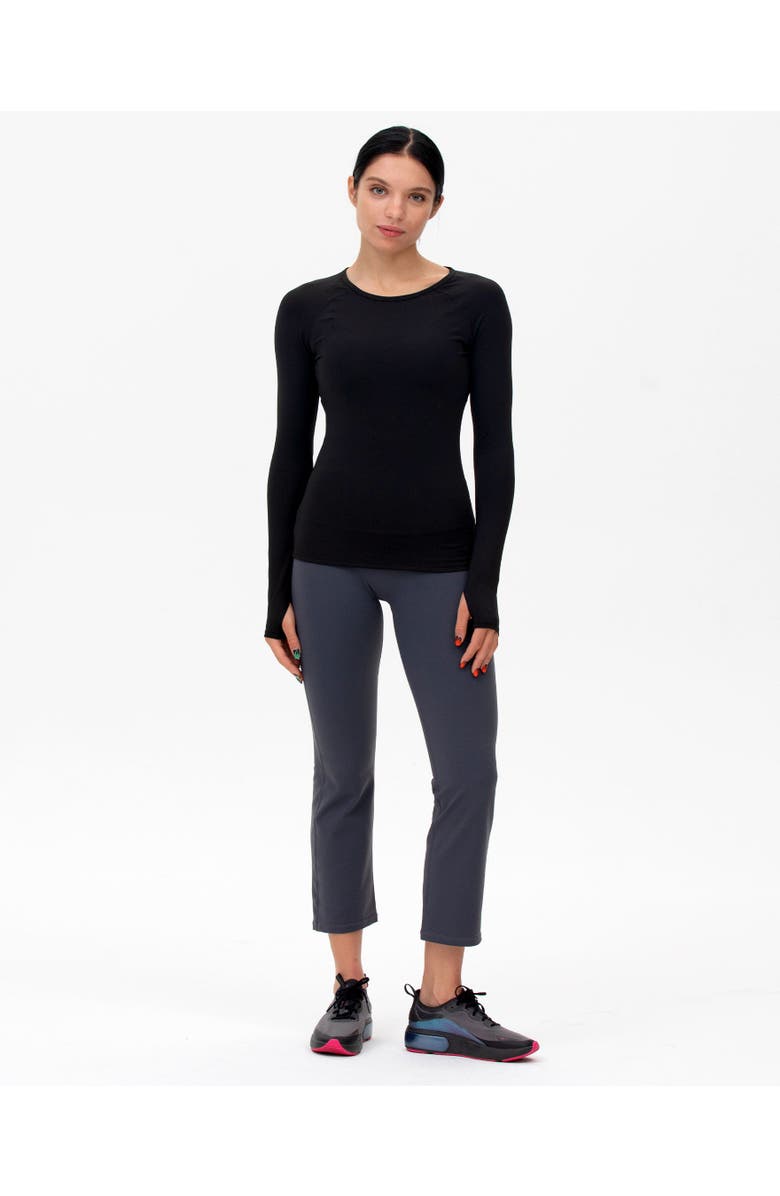 Rebody Active Citizen Compression Long Sleeve Top, Alternate, color, Onyx