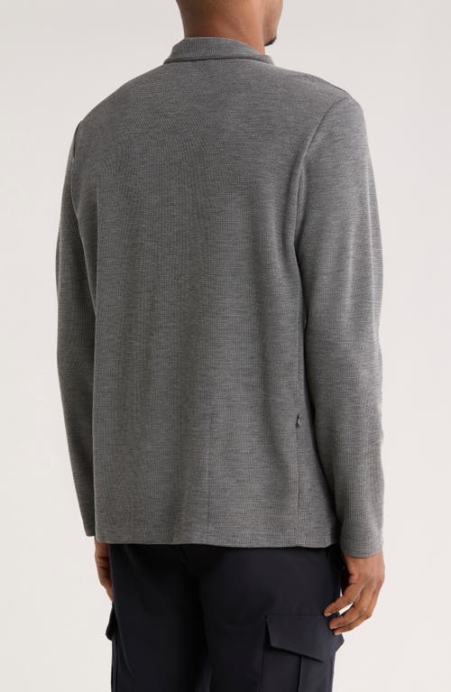 Bugatchi Stretch Cotton Quarter Zip Pullover In Gray