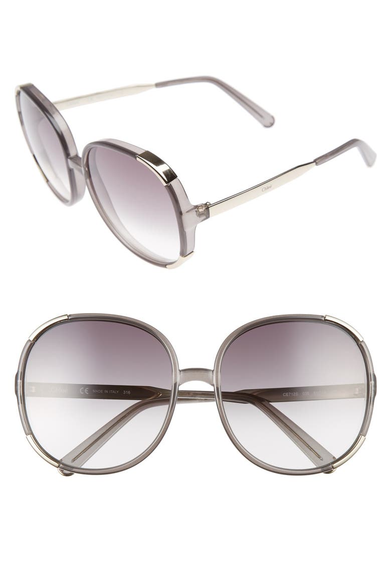 Myrte 61mm Sunglasses, Main, color, DARK GREY