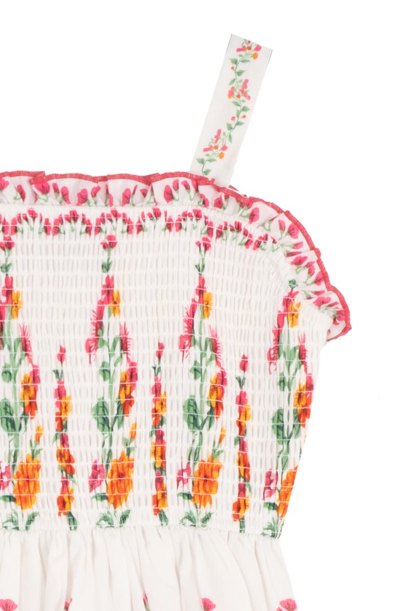 Rare Editions Kids' Tropical Floral Sundress, Alternate, color, White