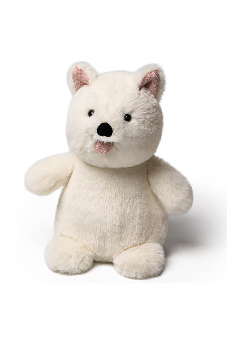 7 Inch Snow White Westie Dog Weighted Stuffed Animal, Alternate, color, White