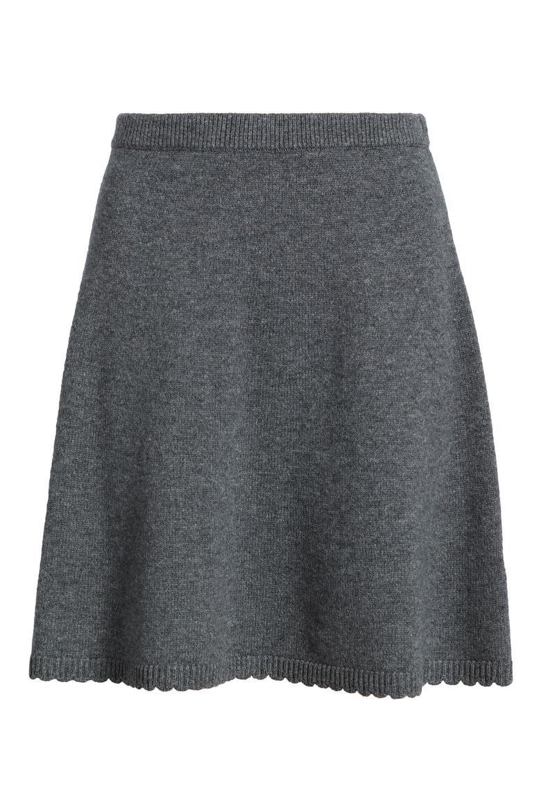 Wool Blend Miniskirt, Main, color, GREY DARK HEATHER