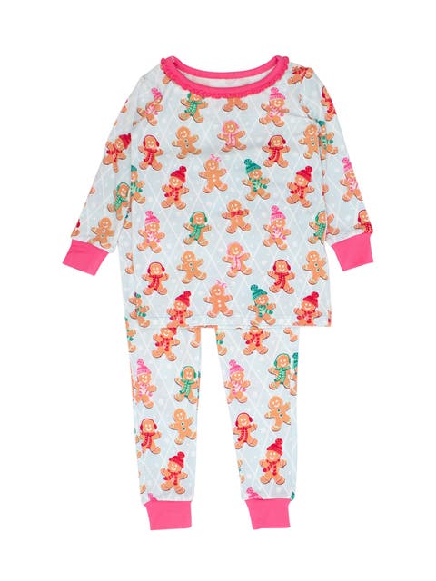 SoftSnooze Ruffle Long Sleeve Pajama Set, Signature Rear Ruffles (Toddler)