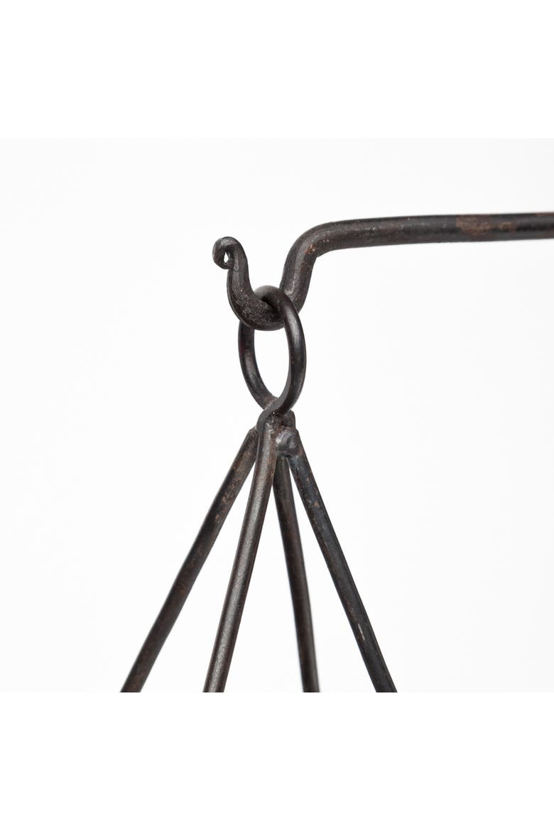 Adilah Metal Vintage Inspired Weighing Scale, Alternate, color, Black