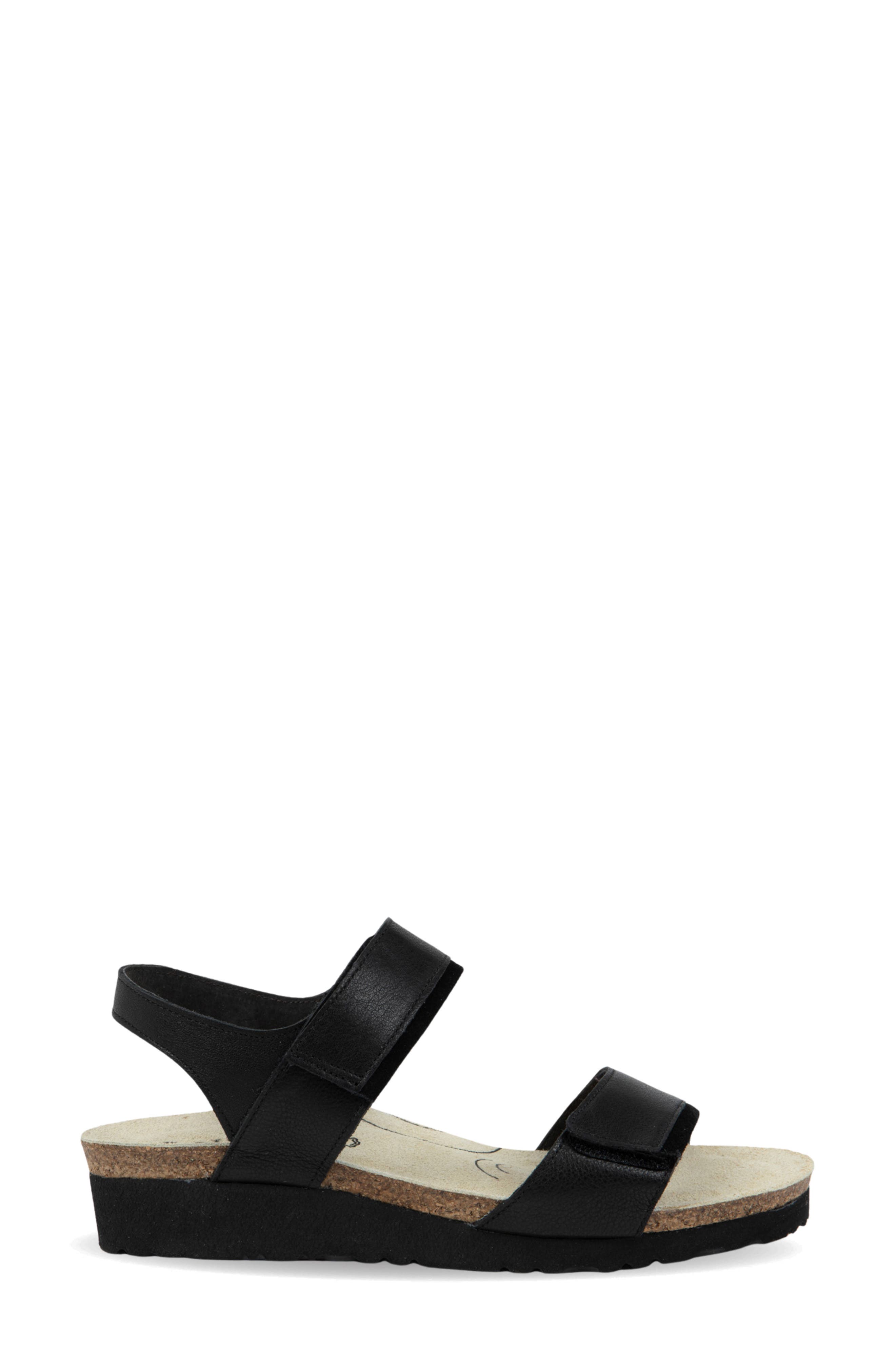 Naot Aisha Arch Pro Sandal, Alternate, color, Black Leather