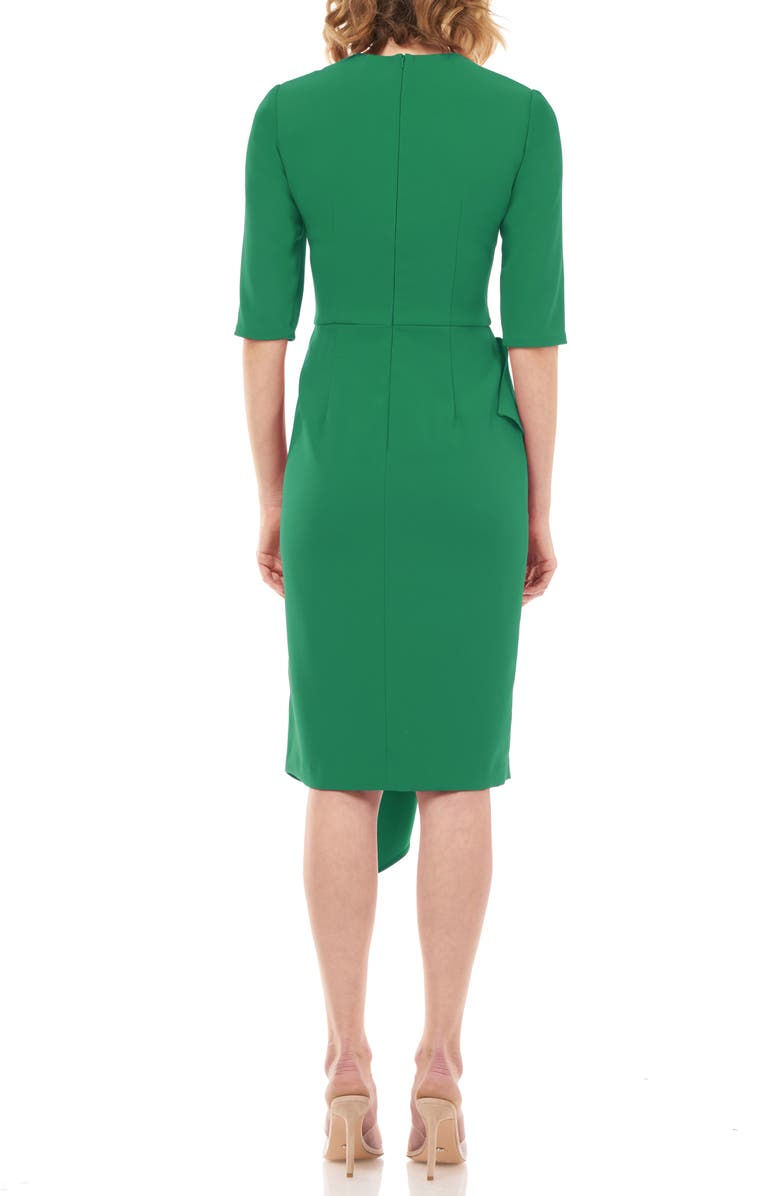 Kay Unger Mason Ruffle Cocktail Dress, Alternate, color, 