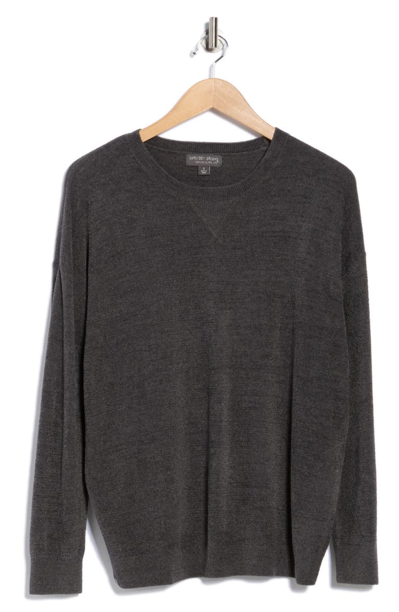 Barefoot Dreams<sup>®</sup> CozyChic Ultra Lite<sup>®</sup> Drop Shoulder Lounge Sweater, Alternate, color, Carbon