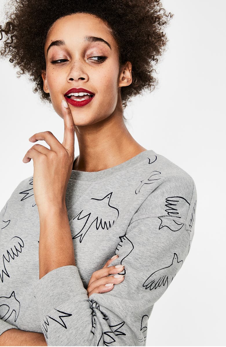 Boden Arabella Drop Shoulder Sweatshirt, Alternate, color,