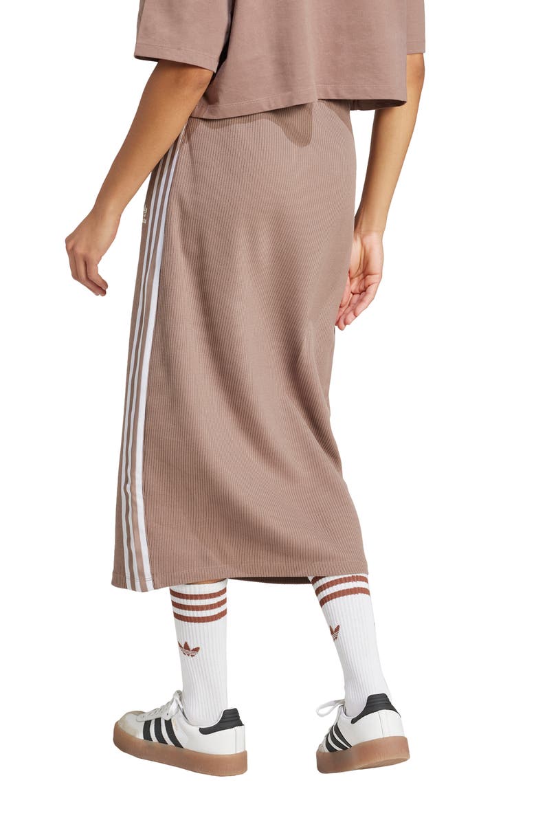 adidas Originals 3-Stripes Knit Midi Skirt, Alternate, color, 