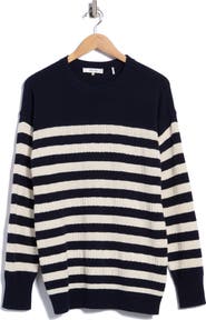 FRAME The Variation Stripe Crew Sweater