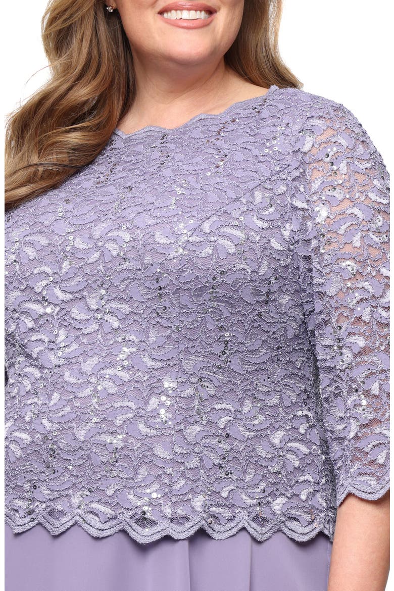 Mock Two-Piece Midi Dress, Alternate, color, HEATHER