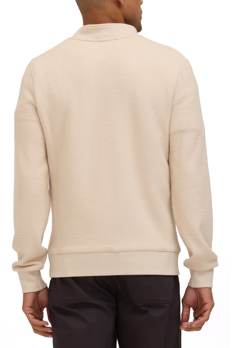 Dan Half Zip Waffle Pullover, Alternate, color, TAPIOCA