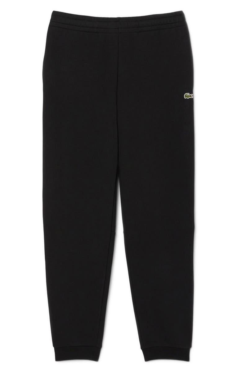 Lacoste Light Fleece Joggers, Main, color, Black