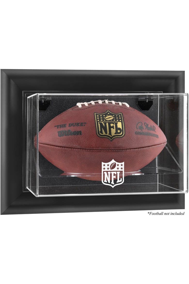 NFL Shield Black Framed Wall-Mountable Football Logo Display Case, Main, color, Black