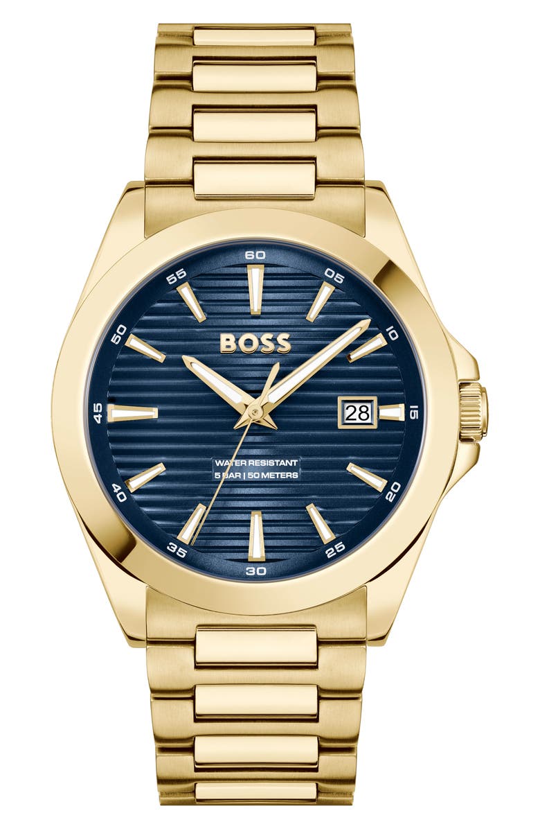 BOSS Strike Bracelet Watch, 41mm, Main, color, 