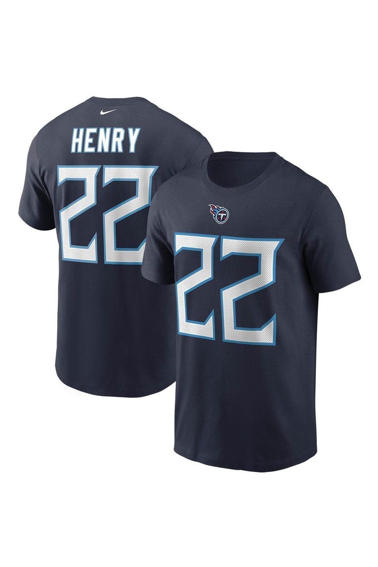 Men's Nike Derrick Henry Navy Tennessee Titans Name & Number T-Shirt, Alternate, color, NAVY