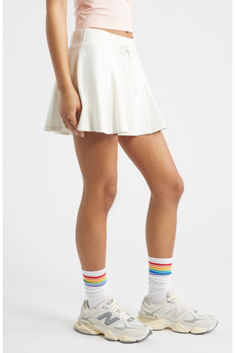 Terry Sporty Skort, Alternate, color, IVORY