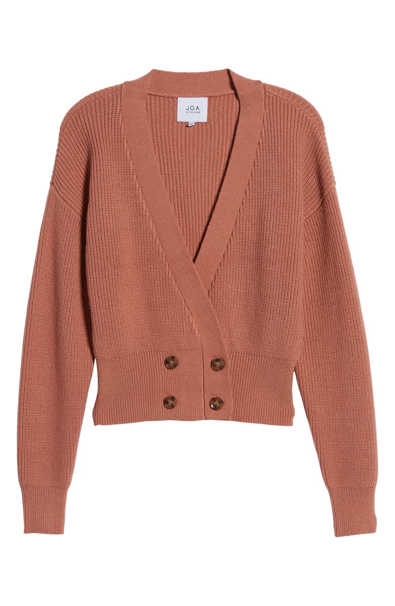 J.O.A. Double Breasted Cardigan, Alternate, color, Blush