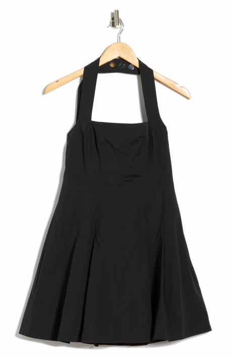 A.L.C. Nat Halter Neck Stretch Cotton Minidress