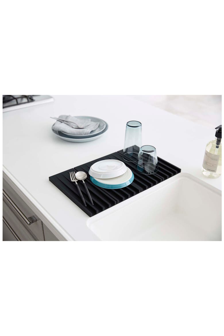 Tower Foldable Drainer Tray, Alternate, color, BLACKDNU