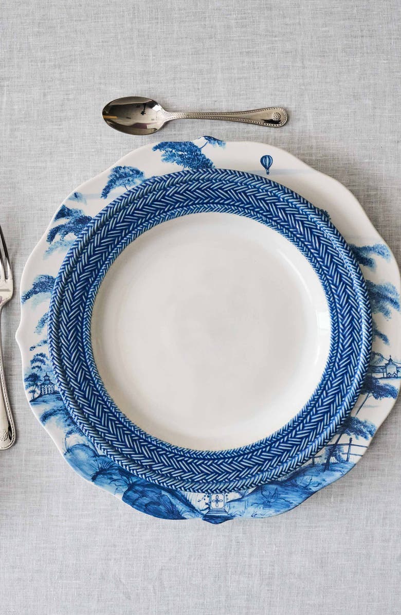 Juliska Le Panier Salad Plate, Alternate, color, Whitewash/ Delft Blue