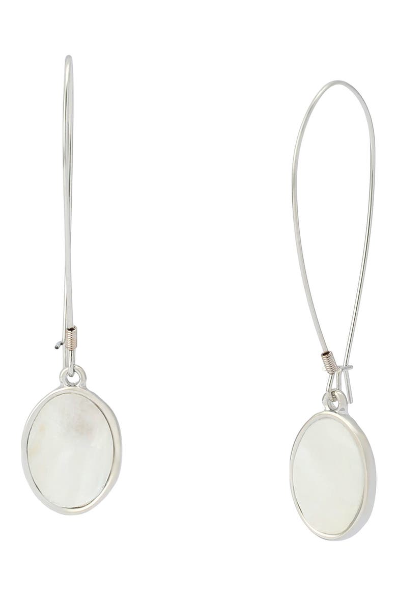 Mother-of-Pearl Shepherd Hook Earrings, Main, color, MOTHER OF PEARL