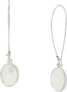 Robert Lee Morris Mother-of-Pearl Shepherd Hook Earrings