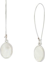 Robert Lee Morris Mother-of-Pearl Shepherd Hook Earrings