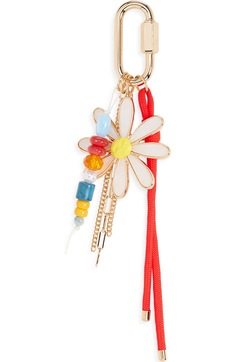 Chelsea28 Daisy Cluster Bag Charm, Main, color, White Multi- Gold