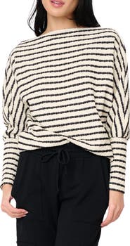 GIBSONLOOK Slouchy Stripe Sweater