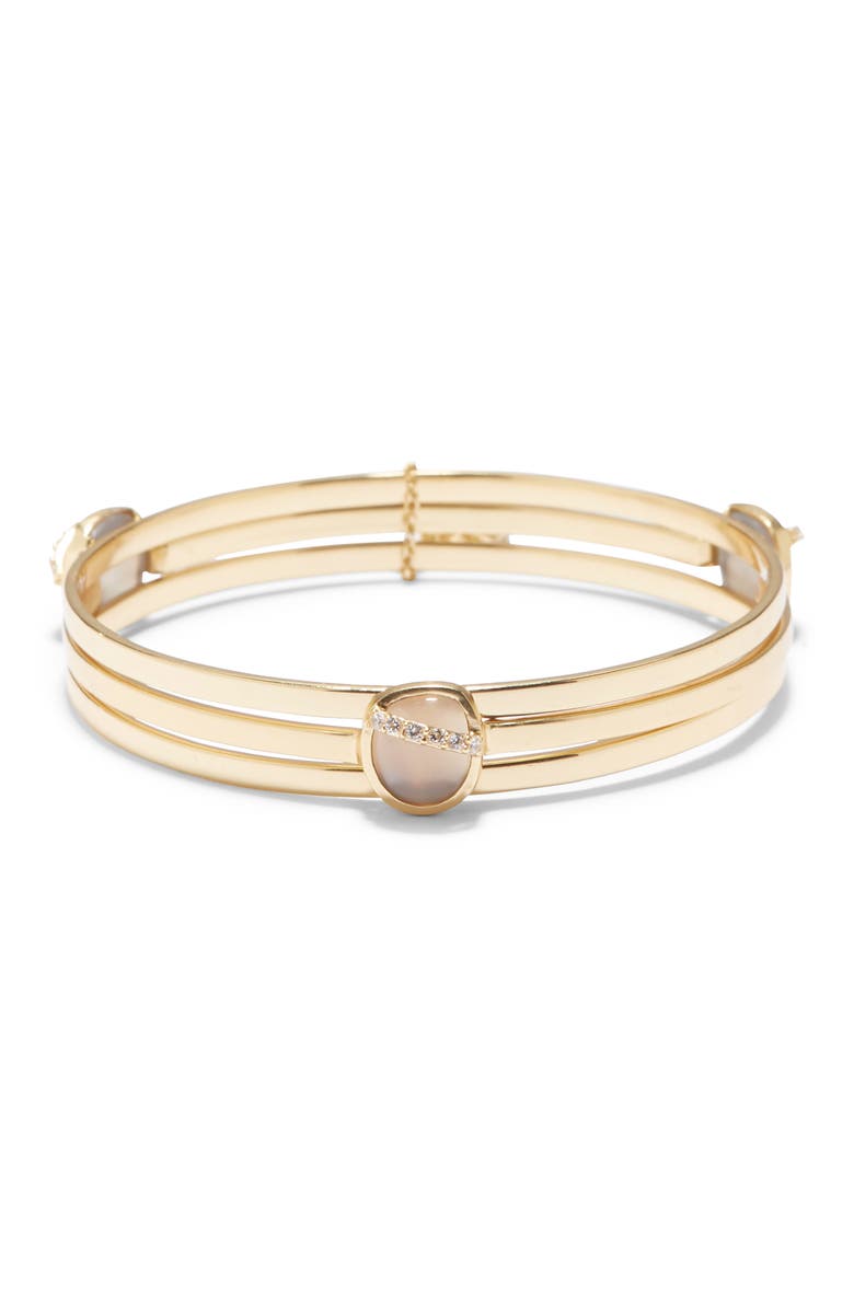 Sole Society Stacked Bangle Bracelet, Main, color,